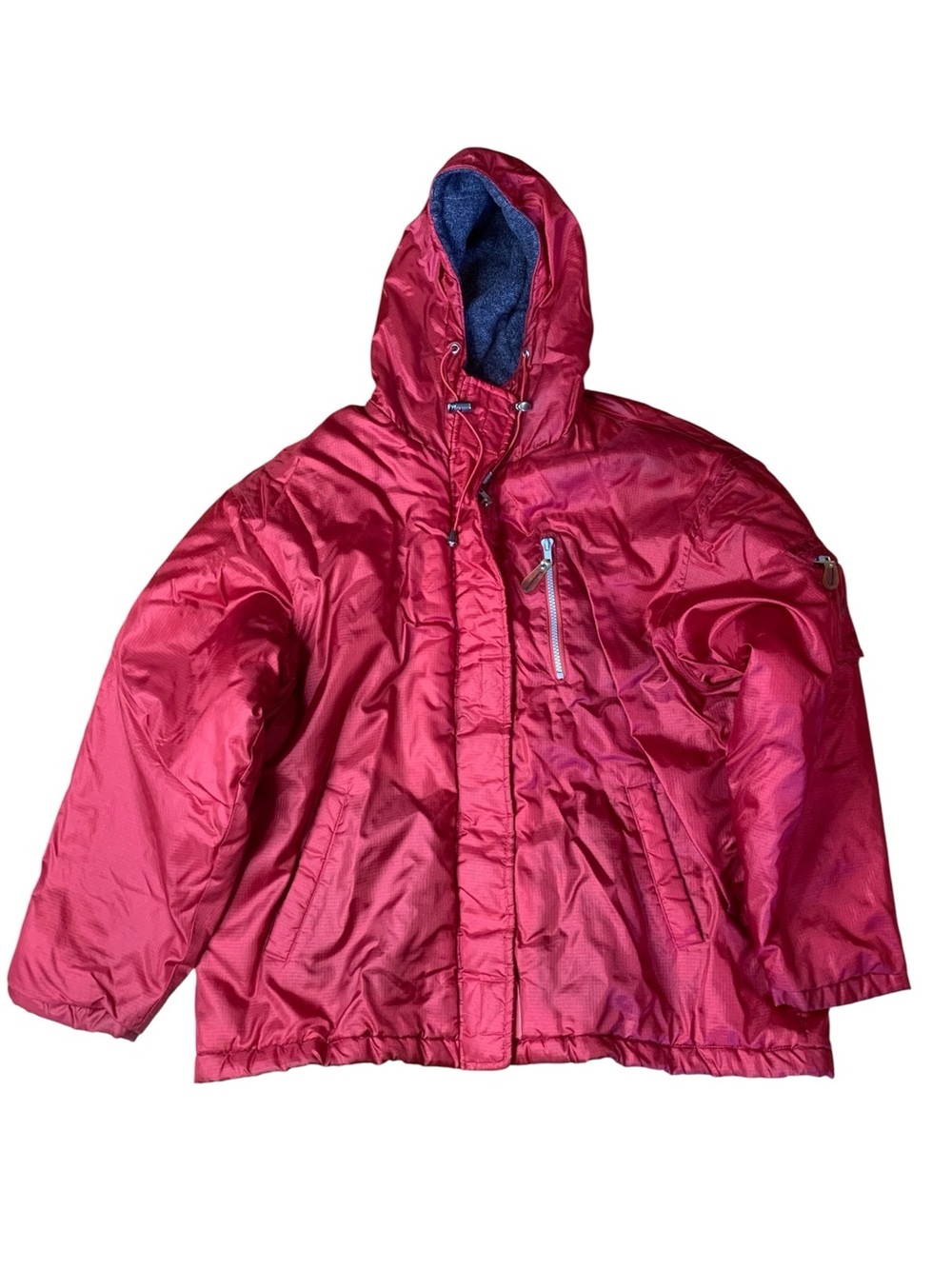 Vintage Atmosphere High Performance Nylon Ripstop Hooded Fleece Lined Jacket M